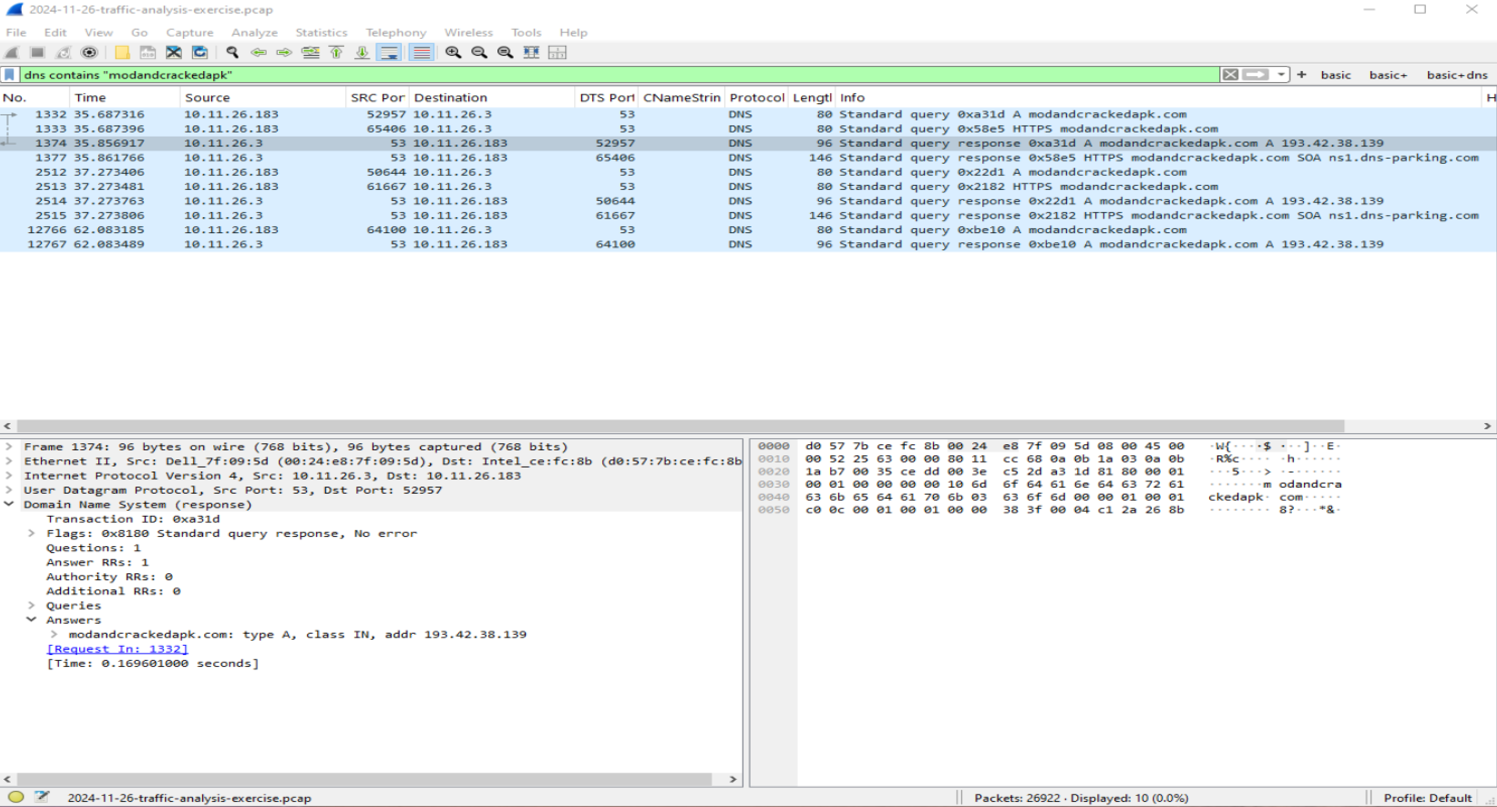 DNS Resolution Screenshot